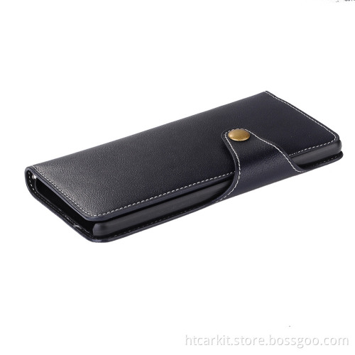 Triangle button leather grain wallet phone case for samsung galaxy note7